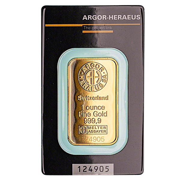 Argor-Heraeus Gold KineBar - 1 oz Argor-Heraeus Gold KineBar - 1 oz