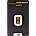1 Gram Argor-Heraeus Kinebar Gold Bullion Bar thumbnail