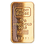 Buy 50 Gram Credit Suisse Pre-Owned Gold Bullion Bar