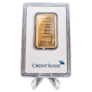 1 oz Credit Suisse Gold Bar (Pre-Owned in Good Condition)