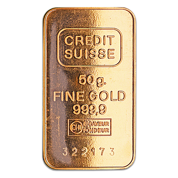 100g credit suisse gold bar