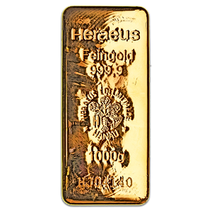 1 Kilogram Heraeus Gold Bullion Bar