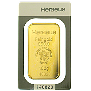 Heraeus Gold Bar - 100 g