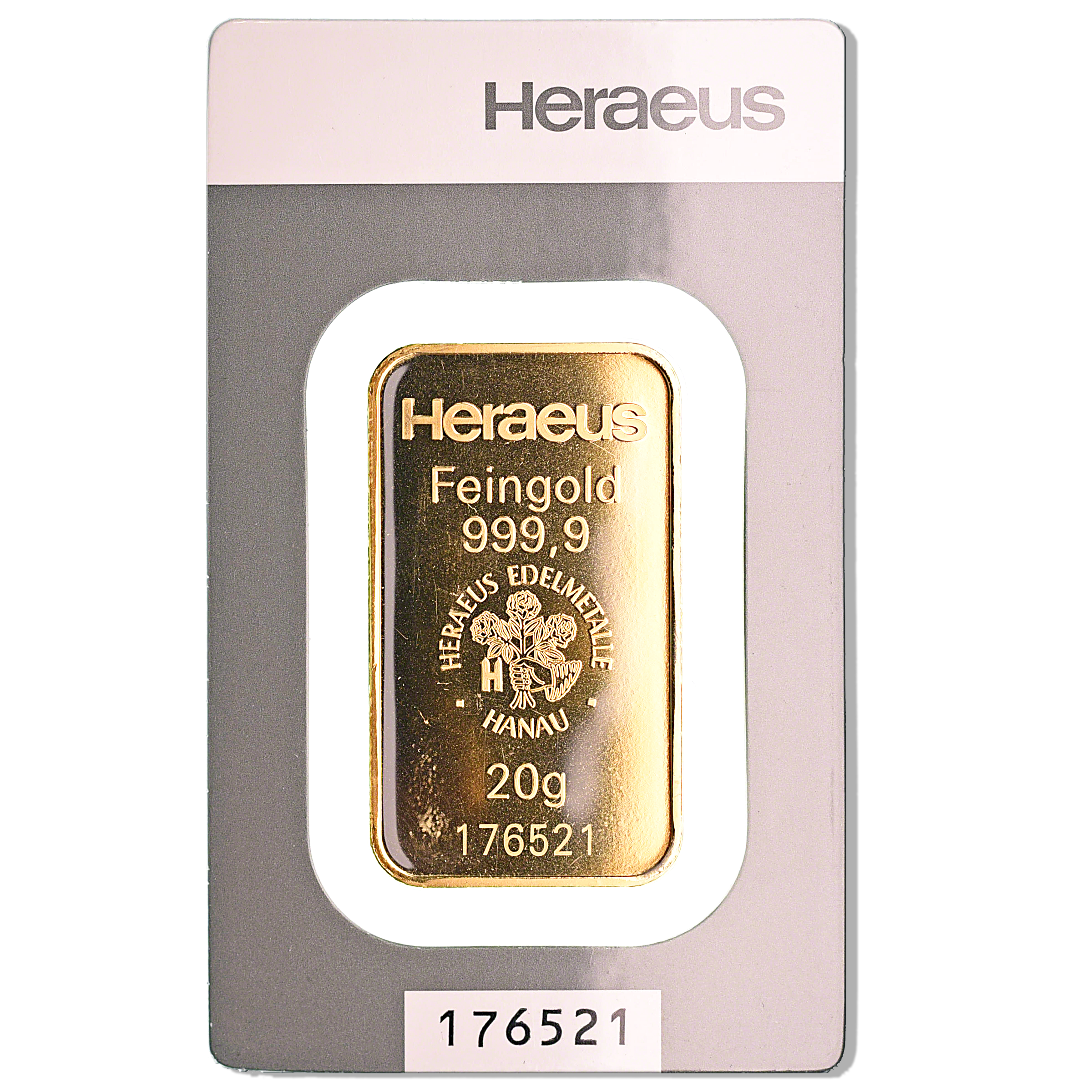 Buy Heraeus Gold Bars 20 g From the Heraeus refinery