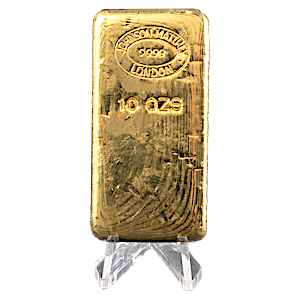 10 oz Johnson Matthey Gold Bar 10 oz Johnson Matthey Gold Bar