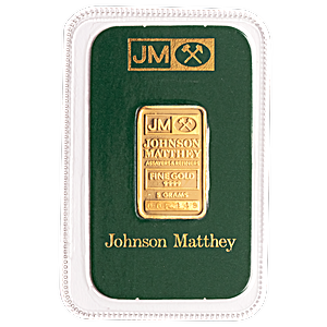 Johnson Matthey Gold Bar - Circulated in good condition - 5 g