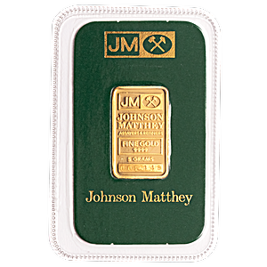 5 Gram Johnson Matthey Gold Bullion Bar (Pre-Owned in Good Condition)