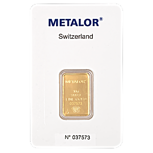 10 Gram Metalor Swiss Gold Bullion Bar