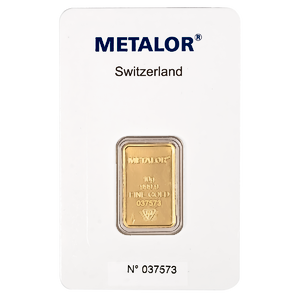 10 Gram Metalor Swiss Gold Bullion Bar