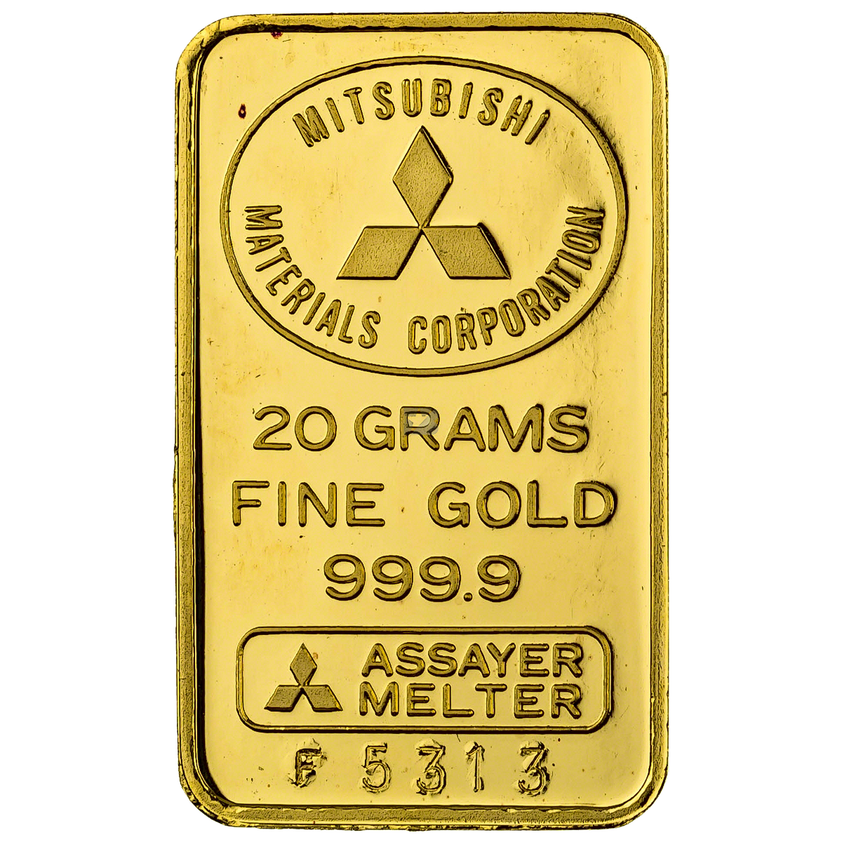 金のわらじ 999.9 MITSUMASA GOLD The largest gold bar in the world is the Mitsubishi 250 kg gold
