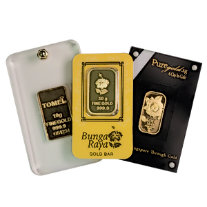 10 Gram Gold Bullion Bar - Various Non-LBMA Brands (Pre-Owned in Good Condition)