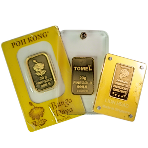 20 Gram Gold Bullion Bar - Various Non-LBMA Brands (Pre-Owned in Good Condition)