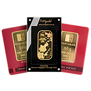 Gold Bar - Various Brands - Non LBMA - Circulated in Good Condition - 50 g