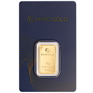 8 Gram Gold Bullion Bar - Various Non-LBMA Brands (Pre-Owned in Good Condition)