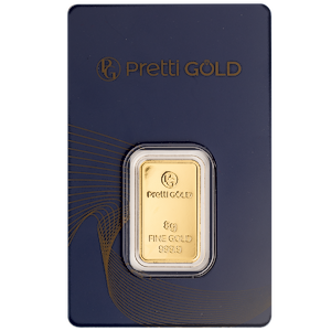 8 Gram Gold Bullion Bar - Various Non-LBMA Brands (Pre-Owned in Good Condition)