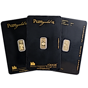 1 Gram Gold Bullion Bar - Various Non-LBMA Brands (Pre-Owned in Good Condition)