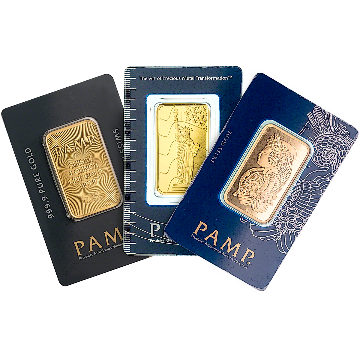 Buy 1 Oz PAMP Swiss Gold Bullion Bar Various Designs