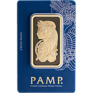 100 Gram PAMP Swiss Gold Bullion Bar