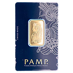 20 Gram PAMP Swiss Gold Bullion Bar