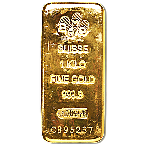 1 Kilogram PAMP Swiss Gold Bullion Bar