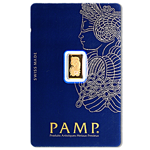 1 Gram PAMP Swiss Gold Bullion Bar