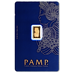 1 Gram PAMP Swiss Gold Bullion Bar