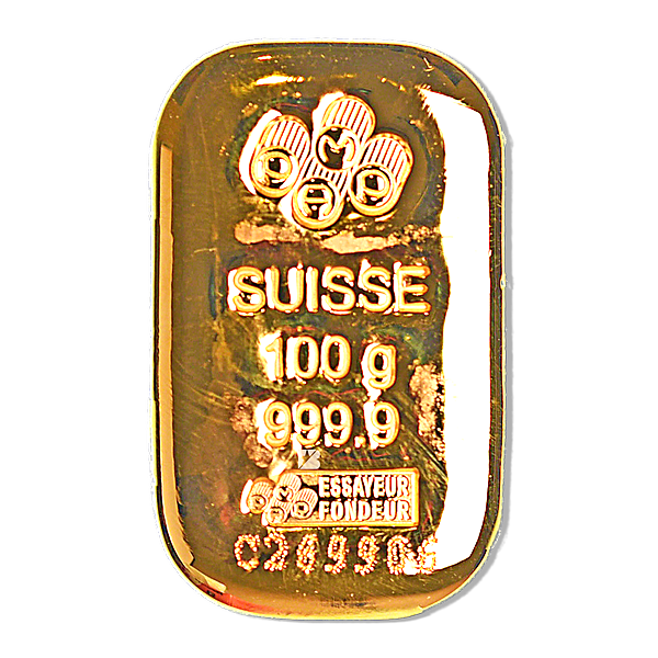 Buy 100 Gram PAMP Cast Gold Bullion Bar