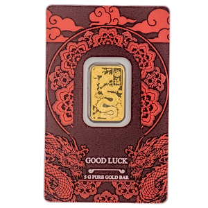 2025 5 Gram PAMP Swiss Good Luck Gold Bullion Bar - Dragon
