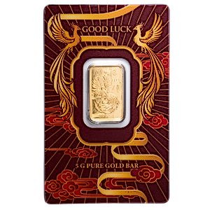 2026 5 Gram PAMP Swiss Good Luck Gold Bullion Bar - Phoenix