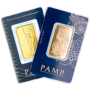 PAMP Gold Bar - Circulated in good condition - 1 oz 