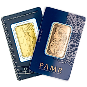 1 oz PAMP Swiss Gold Bullion Bar (Pre-Owned in Good Condition)