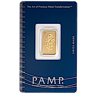 2.5 Gram PAMP Swiss Gold Bullion Bar (Pre-Owned in Good Condition)