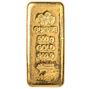 500 Gram PAMP Swiss Gold Bullion Bar