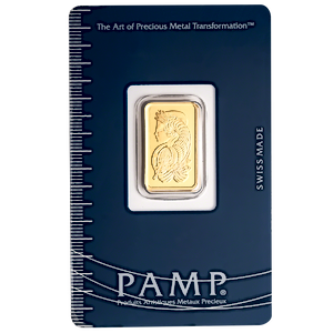 5 Gram PAMP Swiss Gold Bullion Bar (Pre-Owned in Good Condition)