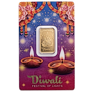 2023 5 Gram PAMP Diwali Gold Bullion Bar