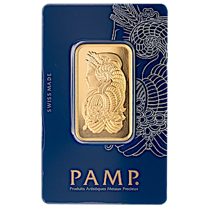 PAMP Gold Bar - Lady Fortuna Design  - 1 oz