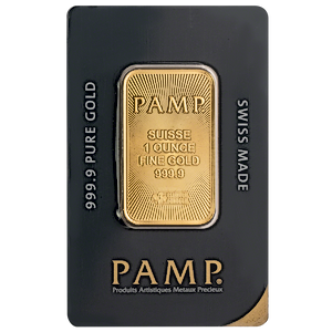 1 oz PAMP Swiss Gold Bullion Bar - Various Designs