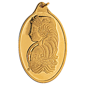 1 oz PAMP Gold Bullion Pendant (Pre-Owned in Good Condition)