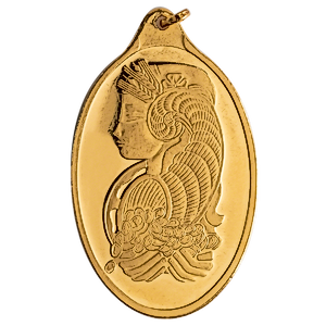 1 oz PAMP Gold Bullion Pendant (Pre-Owned in Good Condition)