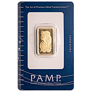 10 Gram PAMP Swiss Gold Bullion Bar (Pre-Owned in Good Condition)