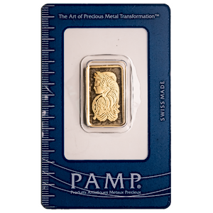 10 Gram PAMP Swiss Gold Bullion Bar (Pre-Owned in Good Condition)