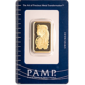 20 Gram PAMP Swiss Gold Bullion Bar (Pre-Owned in Good Condition)