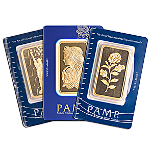 50 Gram PAMP Swiss Gold Bullion Bar (Pre-Owned in Good Condition)