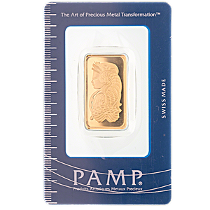 1/2 oz PAMP Swiss Gold Bullion Bar (Pre-Owned in Good Condition)