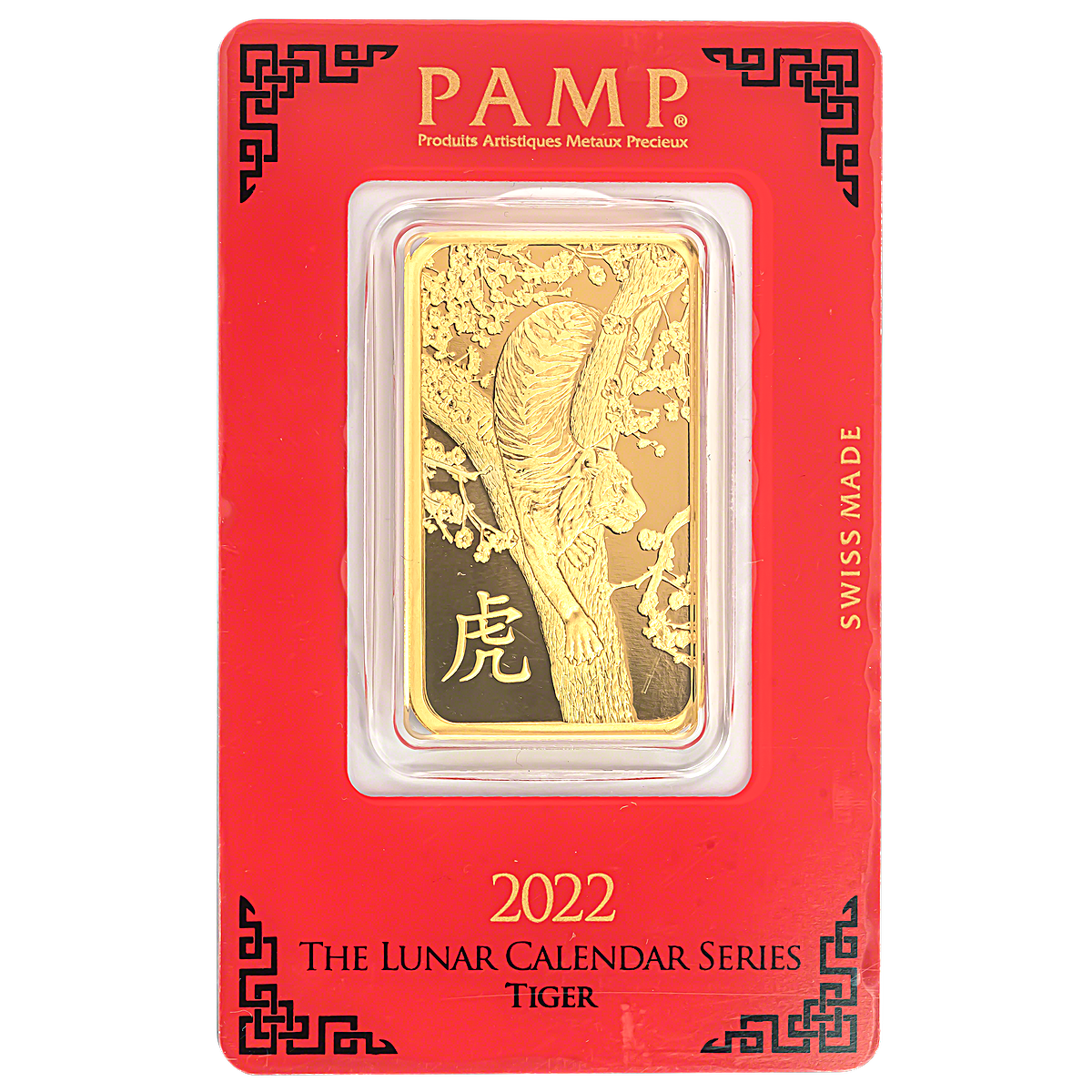 Buy 2022 1 oz PAMP Lunar Year of the Tiger Gold Bullion Bar