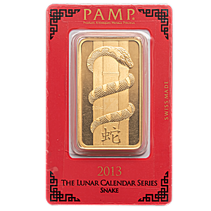 2013 100 Gram PAMP Lunar Series 