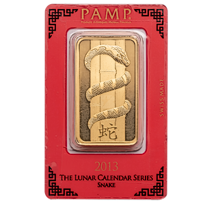 2013 100 Gram PAMP Lunar Series 