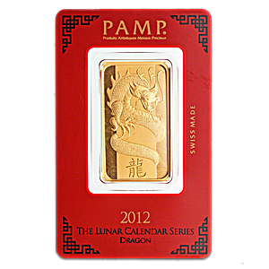 2012 1 oz PAMP Lunar Series 