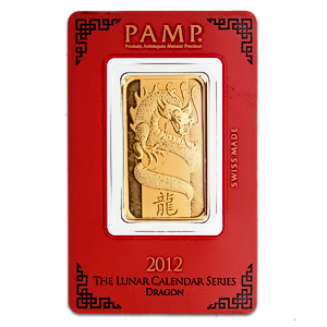 2012 1 oz PAMP Lunar Series 