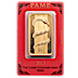 PAMP Lunar Series 2013 Gold Bar - Year of the Snake - Circulated in Good Condition - 100 g thumbnail